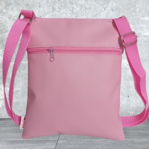 2in1 válltáska oldaltáska levendula mintás rózsaszín 20x23 cm - táska & tok - kézitáska & válltáska - vállon átvethető táska - Meska.hu