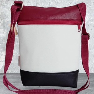 2in1 válltáska oldaltáska folklór mintás trikolor 20x23 cm - táska & tok - kézitáska & válltáska - vállon átvethető táska - Meska.hu