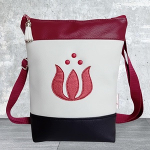 2in1 válltáska oldaltáska folklór mintás trikolor 20x23 cm, Táska & Tok, Kézitáska & válltáska, Vállon átvethető táska, Varrás, MESKA