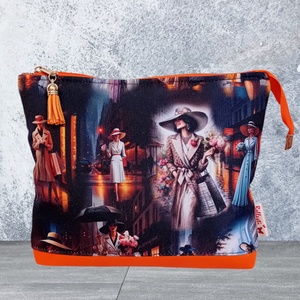  Neszesszer univerzális bármitartó elegáns mintával 22x17 cm, Táska & Tok, Neszesszer, Varrás, MESKA