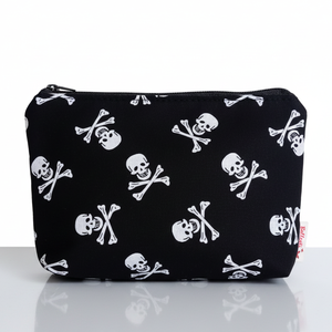 Gyerek pénztárca mütyürtartó textil koponya mintás 16x12 cm, Táska & Tok, Pénztárca & Más tok, Pénztárca, Gyerek pénztárca, Varrás, MESKA