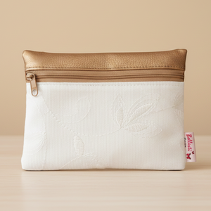 Pénztárca kártyatartó neszesszer betéttartó bronz 16x12 cm, Táska & Tok, Pénztárca & Más tok, Pénztárca, Női pénztárca, Varrás, MESKA