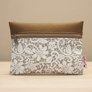 Pénztárca kártyatartó neszesszer betéttartó csipke mintás 16x12 cm - táska & tok - pénztárca & más tok - pénztárca - női pénztárca - Meska.hu