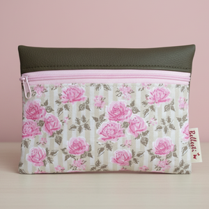 Pénztárca kártyatartó neszesszer betéttartó rózsa mintás 16x12 cm, Táska & Tok, Pénztárca & Más tok, Pénztárca, Női pénztárca, Varrás, MESKA