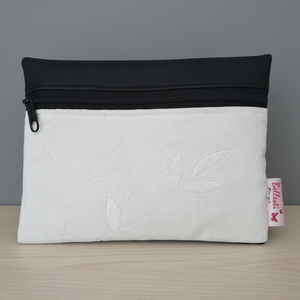 Pénztárca kártyatartó neszesszer betéttartó fekete/fehér 16x12 cm, Táska & Tok, Pénztárca & Más tok, Pénztárca, Női pénztárca, Varrás, MESKA