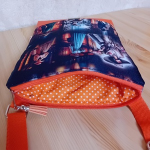 2in1 válltáska rohangálós oldaltáska elegáns női mintával 20x23 cm - táska & tok - kézitáska & válltáska - vállon átvethető táska - Meska.hu