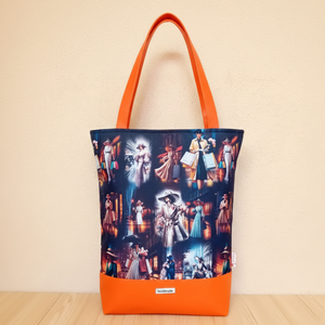 MAXI válltáska nagy pakolós női táska elegáns mintával 32x35 cm - Meska.hu