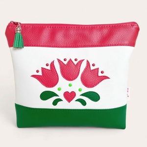 Neszesszer univerzális bármitartó tulipán párta mintás 23x19 cm - Meska.hu