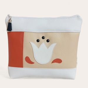 Neszesszer univerzális bármitartó tulipán mintás trikolor 23x18 cm - Meska.hu