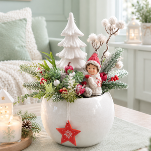Adventi asztalidísz skandináv stílusban - Meska.hu