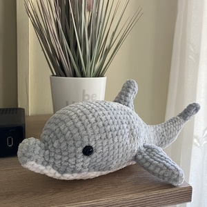 Zsenília amigurumi delfin  - játék & sport - plüssállat & játékfigura - más figura - Meska.hu