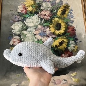 Zsenília amigurumi delfin  - játék & sport - plüssállat & játékfigura - más figura - Meska.hu