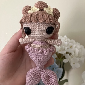 Amigurumi horgolt sellő - Meska.hu