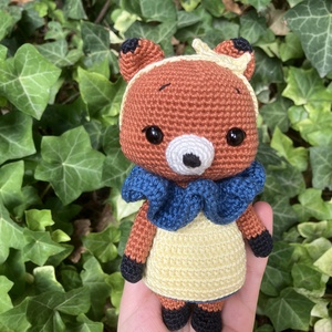 Horgolt róka - játék & sport - babalátogató ajándékcsomag - Meska.hu