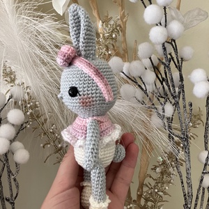 Horgolt nyuszi baba - játék & sport - plüssállat & játékfigura - nyuszi - Meska.hu