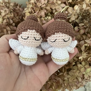 Horgolt angyalka dísz - Meska.hu