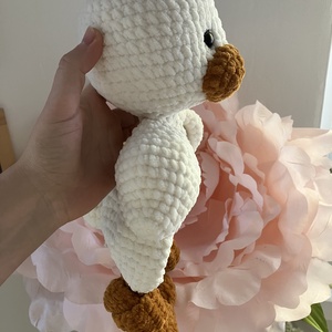 Zsenília horgolt kacsa szundipajti - játék & sport - plüssállat & játékfigura - madár - Meska.hu