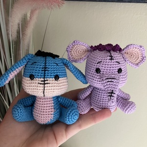 Horgolt Füles és Zelefánt, Játék & Sport, Plüssállat & Játékfigura, Más figura, Horgolás, MESKA