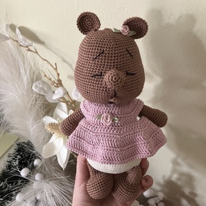 Horgolt, amigurumi maci lány, Játék & Sport, Plüssállat & Játékfigura, Maci, Horgolás, MESKA