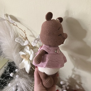 Horgolt, amigurumi maci lány - játék & sport - plüssállat & játékfigura - maci - Meska.hu