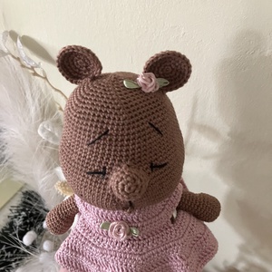 Horgolt, amigurumi maci lány - játék & sport - plüssállat & játékfigura - maci - Meska.hu