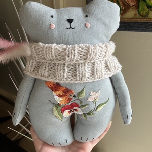 Modern hímzett maci  - Meska.hu