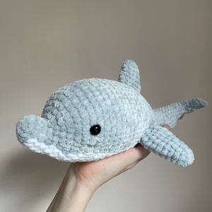 Zsenília amigurumi delfin  - játék & sport - plüssállat & játékfigura - delfin, bálna - Meska.hu