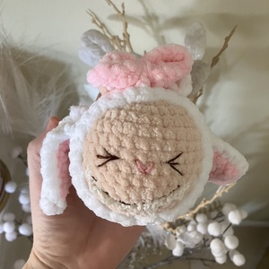 Horgolt labubu táskadísz  - játék & sport - plüssállat & játékfigura - szörnyike - Meska.hu