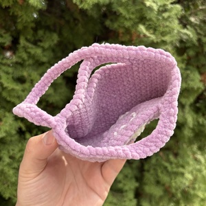 Horgolt virágos kistáska - táska & tok - pénztárca & más tok - pénztárca - gyerek pénztárca - Meska.hu