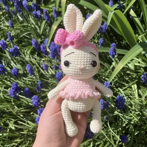 Horgolt nyuszi baba - Meska.hu