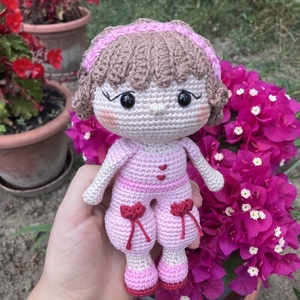 Jasmine- Horgolt, amigurumi lány   - játék & sport - plüssállat & játékfigura - más figura - Meska.hu