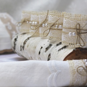 Gyöngyös szalvétagyűrű szett - otthon & életmód - konyhafelszerelés, tálalás - konyhai textil - szalvéta - Meska.hu