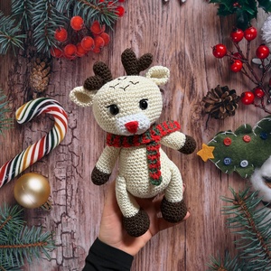 Horgolt szarvas Akció!!!, Játék & Sport, Plüssállat & Játékfigura, Más figura, Horgolás, MESKA