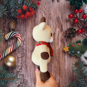 Horgolt szarvas Akció!!! - játék & sport - plüssállat & játékfigura - más figura - Meska.hu