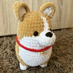 Horgolt plüss corgi - Meska.hu