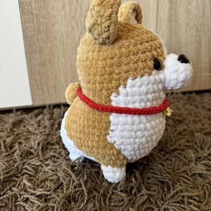 Horgolt plüss corgi - játék & sport - plüssállat & játékfigura - kutya - Meska.hu