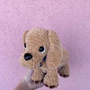 Kézzel horgolt plüss kutya - Meska.hu