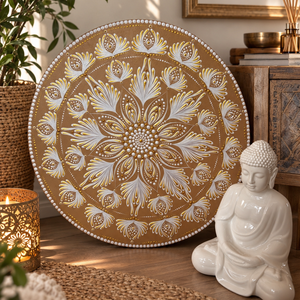 Arany Harmónia Mandala - 50 cm  - Meska.hu