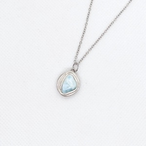 Larimar ásvány nyaklánc  - ékszer - nyaklánc - medálos nyaklánc - Meska.hu