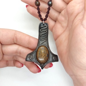 Mjölnir - Thor kalapácsa nyaklánc , Ékszer, Nyaklánc, Medálos nyaklánc, Ékszerkészítés, MESKA