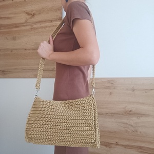 Sivatagi Napfény  kézzel horgolt táska, Táska & Tok, Kézitáska & válltáska, Válltáska, Horgolás, MESKA