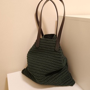 Trio Verde Long  kézzel horgolt, 3-féleképpen hordható táska - táska & tok - variálható táska - Meska.hu Trio Verde Long  kézzel horgolt, 3-féleképpen hordható táska - táska & tok - variálható táska - Meska.hu