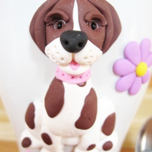 Kutyás bögre szett,túró rudi kiskanál- Roseee részére -  - Meska.hu