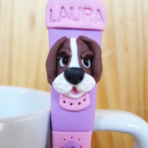 Kutyás bögre szett,túró rudi kiskanál- Roseee részére -  - Meska.hu