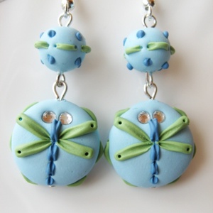 Szitakötő-fülbevaló -  - Meska.hu