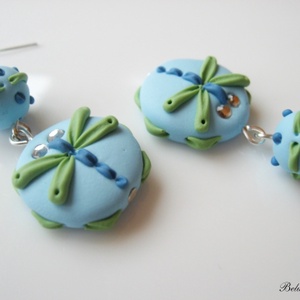 Szitakötő-fülbevaló -  - Meska.hu