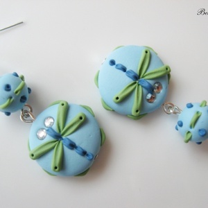 Szitakötő-fülbevaló -  - Meska.hu