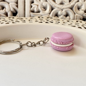 Macaron,rózsaszín-kulcstartó - táska & tok - kulcstartó & táskadísz - kulcstartó - Meska.hu