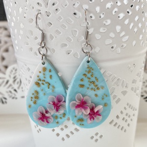 Cseresznye virgos csepp fülbevaló 2. - ékszer - fülbevaló - lógó fülbevaló - Meska.hu