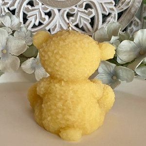 Méhviasz gyertya-Teddy maci - esküvő - dekoráció - gyertya & gyertyatartó - Meska.hu